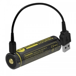   Li-Ion 18650 Nitecore NL1826R (2600mAh, USB), 